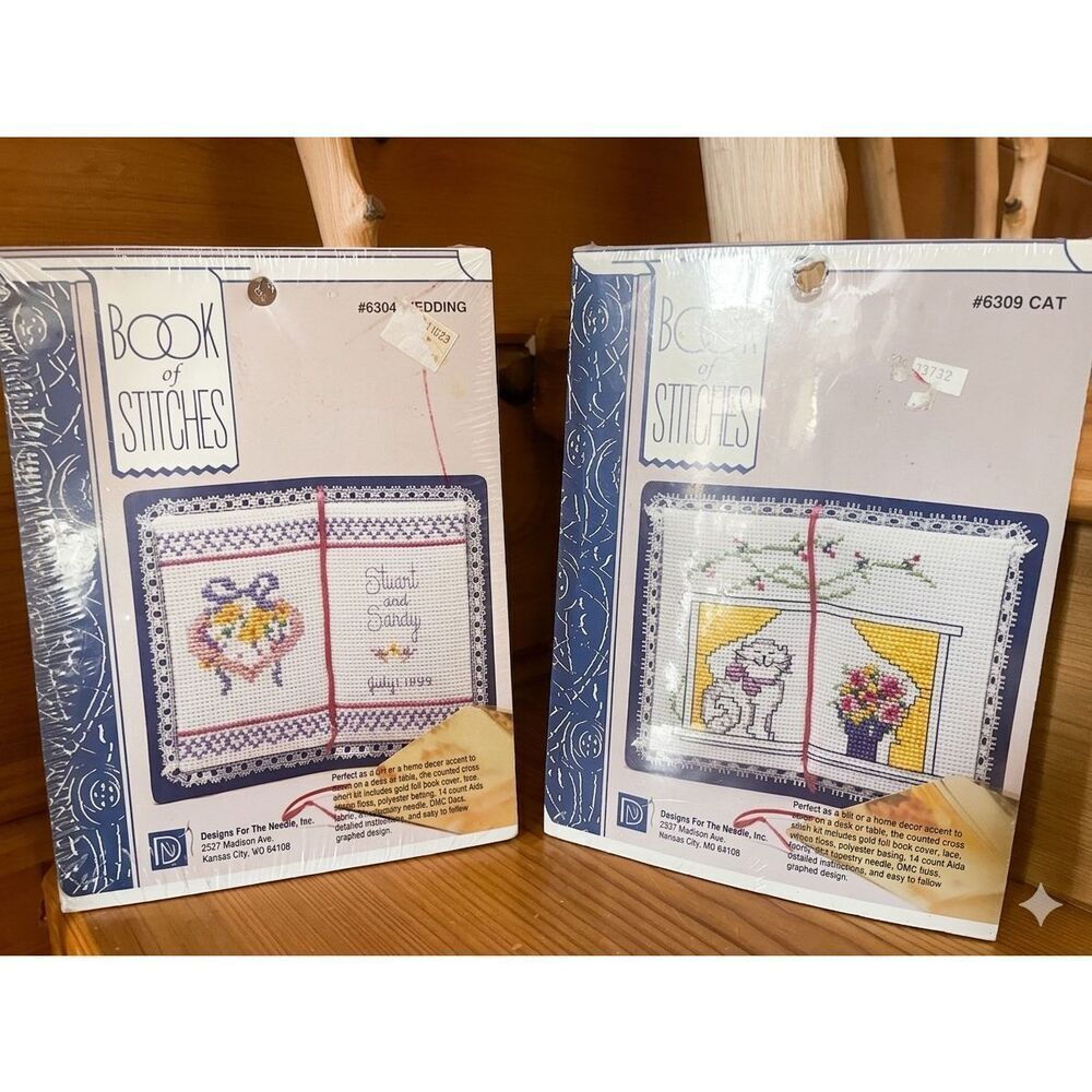 Designs For The Needle "Book of Stitches" counted cross stitch kits